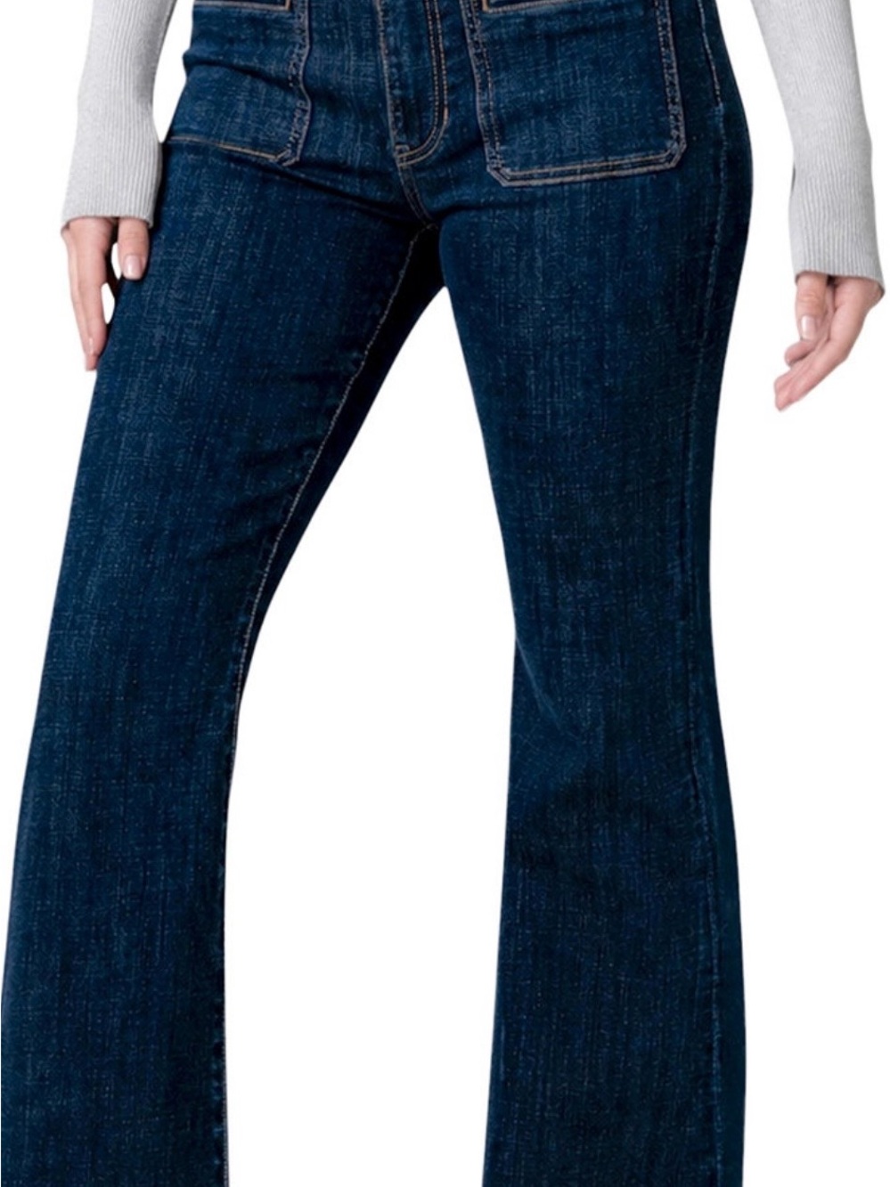 Liverpool Los Angeles Dark Blue High-Rise Wide Leg Jeans